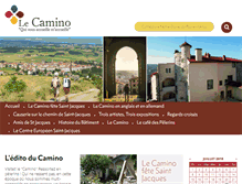 Tablet Screenshot of lecamino.org